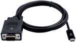 V7 V7UCVGA-2M video átalakító kábel VGA (D-Sub) USB C-típus Fekete (V7UCVGA-2M)