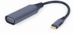 Cablexpert A-USB3C-VGA-01 video átalakító kábel 0, 15 M USB C-típus VGA (D-Sub) Szürke (A-USB3C-VGA-01)