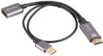 Lanberg AD-HD-DP-02 video átalakító kábel 0, 2 M HDMI A-típus (Standard) DisplayPort Ezüst (AD-HD-DP-02)