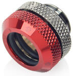 BitsPower Multi-Link Adapter Anschluss gerade G1/4 Zoll AG auf 12mm AD Hardtube - schwarz glänzend/rot (BP-BSEML-DBR)