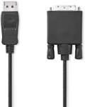 Nedis CCGL37200BK20 video átalakító kábel 2 M DisplayPort DVI-D Fekete (CCGL37200BK20)