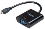 Akasa AK-CBHD21-15BK video átalakító kábel 0, 15 M HDMI D-típus (Micro) VGA (D-Sub) Fekete (AK-CBHD21-15BK)