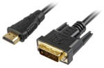 Sharkoon 5m, HDMI/DVI-D Fekete (4044951015238)