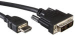 Valueline DVI (18+1)/HDMI 2m DVI-D Fekete (11.99.5522)