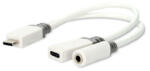 Nedis CCBW64922WT01 video átalakító kábel 0, 1 M USB C-típus USB Type-C + 3.5mm Fehér (CCBW64922WT01)