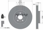 TEXTAR Disc frana TEXTAR PRO+ 92313905 (92313905)