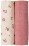 Bubaba muslin pelenka 70x70 cm (2 db)-pink/beige
