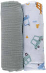 Bubaba muslin pelenka 70x70 cm (2 db)-mint/white