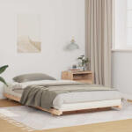 vidaXL Földi ágykeret Barna 90 x 210 cm Tömör fenyőfa (873103)