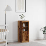 vidaXL LED világítással ellátott oldalszekrény, öreg fa 41x37x100 cm (863039)