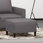 vidaXL szürke műbőr lábzsámoly 60 x 50 x 41 cm (349290)