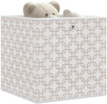 vidaXL 4 db krém nem szőtt szövet összecsukható tárolódoboz 32x32x32cm (4018981)