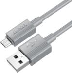 hoco. Cablu Date si Incarcare USB-A - microUSB HOCO X107, 18W, 1m, Gri - evomag