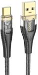 hoco. Cablu Date si Incarcare USB-A - USB-C HOCO U121, 60 W, 1.2m (Negru)