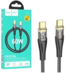 hoco. Cablu Date si Incarcare USB-C - USB-C HOCO U121, 60W, 1.2m, Negru - evomag