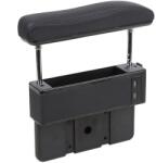  Cotieră auto universală, USB-uri, neagră, piele ecologica, plug&play () (AVR-CAO-N)