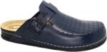Dr. Feet Saboti piele Dr. Feet 8001 albastru inchis
