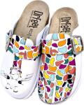 Dr. Feet Saboti piele Dr. Feet 16202 girafa