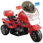 LEAN Toys CH815 Piros - Elektromos Ride On Police Motorcycle