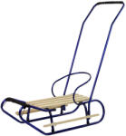 LEAN Sport Fém szán tolórúd háttámlával, kék pánttal