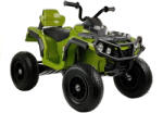 LEAN Toys Quad BDM0906 elektromos hajtás a jármű szivattyús kerekeivel - zöld