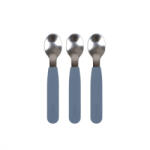  Filibabba Szilikon kanál szett - Púderkék 3db-os