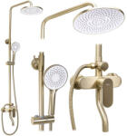 Rea Coloana de dus cu pipa Rea Drop auriu periat (REA-P7063)