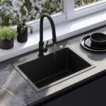 Rea Chiuveta inox Liam negru (ZLE-06008) Chiuveta
