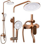 Rea Coloana de dus cu pipa Rea Drop cupru periat (REA-P7064)