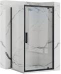 Rea Cabina de dus de colt Rapid Swing Negru 100x90cm, Rea (KPL-009929)