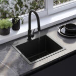 Rea Chiuveta inox Leo 50 negru (ZLE-06005) Chiuveta