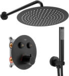 Rea Set de dus incastrat Rea LUNGO negru mat + BOX (REA-P8549)