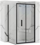 Rea Cabina dus de colt Rapid Fold Negru 90x80cm, Rea (KPL-09901)