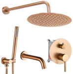 Rea Set de dus incastrat Rea Lungo cupru periat cu BOX (REA-P8810)