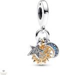 Pandora kéttónusú égi tripla függő charm - 762676C01