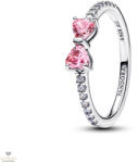 Pandora Szikrázó rózsaszín masnis gyűrű 54-es méret - 193510C01-54