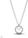 Pandora pavé karikás édesvízi tenyésztett gyöngyös nyaklánc - 393165C01-45