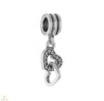 Pandora Egymásba kapcsolt szívek függő charm - 791242CZ