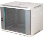 ALANTEC Rack Alantec Q-LANTEC 19" 18U wall-mounted rack 600x450, glass door, grey (SW-18U-600-450-N-DSJ-OP-RP-B-S)