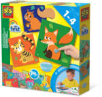 SES Creative My first - Set creativ de lipit cozi la animale (14403)