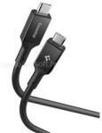 Spigen ESSENTIAL EB24012CC adatkábel Type-C - Type-C, 120cm, FEKETE (ACA09461) (ACA09461)