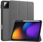 Gigapack Tok álló, bőr hatású (aktív FLIP, oldalra nyíló, TRIFOLD, asztali tartó, ceruza tartó) SÖTÉTSZÜRKE (GP-168365) (GP-168365)