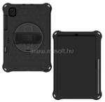 Gigapack Samsung Tab S6 Lite 10.4 LTE GIGAPACK Defender szilikon telefonvédő ütésállóság, méhsejt + kézpánt, FEKETE (GP-101529) (GP-101529)