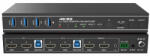 EVOCONNECT Switcher KVM EVOCONNECT HDCVT-HDC-KSWB22H Dual HDMI 4K@60 HDCP2.3 HDR/HDR10/HDR10+/Dolby Vision cu RS232 si Telecomanda Negru (2port_DualHDMImonitor_KVMswitch4K60)
