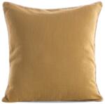 Eurofirany Len egyszínű párnahuzat dekoratív köves szegéllyel Mézsárga 43x43 cm (HS415477)