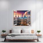 Avex Színes nyomott fólia otthoni faldekorációhoz, 125 x 110cm méret, modell: VIEW TO HAVEN 03 (AVX-AW03-480617718)