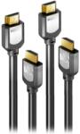 SENTIVUS Set 2 X Cablu Sentivus S-HD102-150, HDMI - HDMI, 1.5 m (Negru) (S-HD102-150)