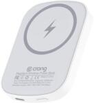 Crong Telefon power bank, Crong, 5000 mAh, MagSafe, USB-C, 20 W, 86 x 60 x 11 mm, fehér (CRGMSPB5K1WHT)