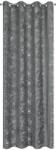 Eurofirany Livia áttört pálmalevél mintás bársony függöny Acélszürke 140x250 cm (HS385836)