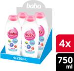 Baba Tusfürdő Málna és Rózsafa, 4x750ml (4x 8720181209567)